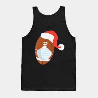 American Football Santa Hat Mask Christmas Gifts Tank Top